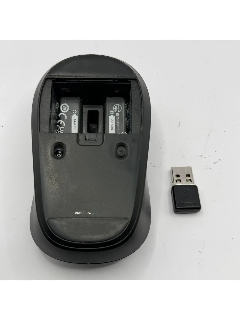 Microsoft Wireless Mobile Mouse 3500 Black USB Nano Receiver Tested Working